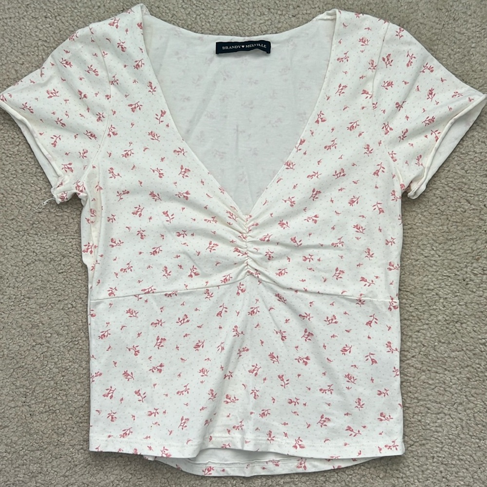 Brand new Brandy Melville floral shirt